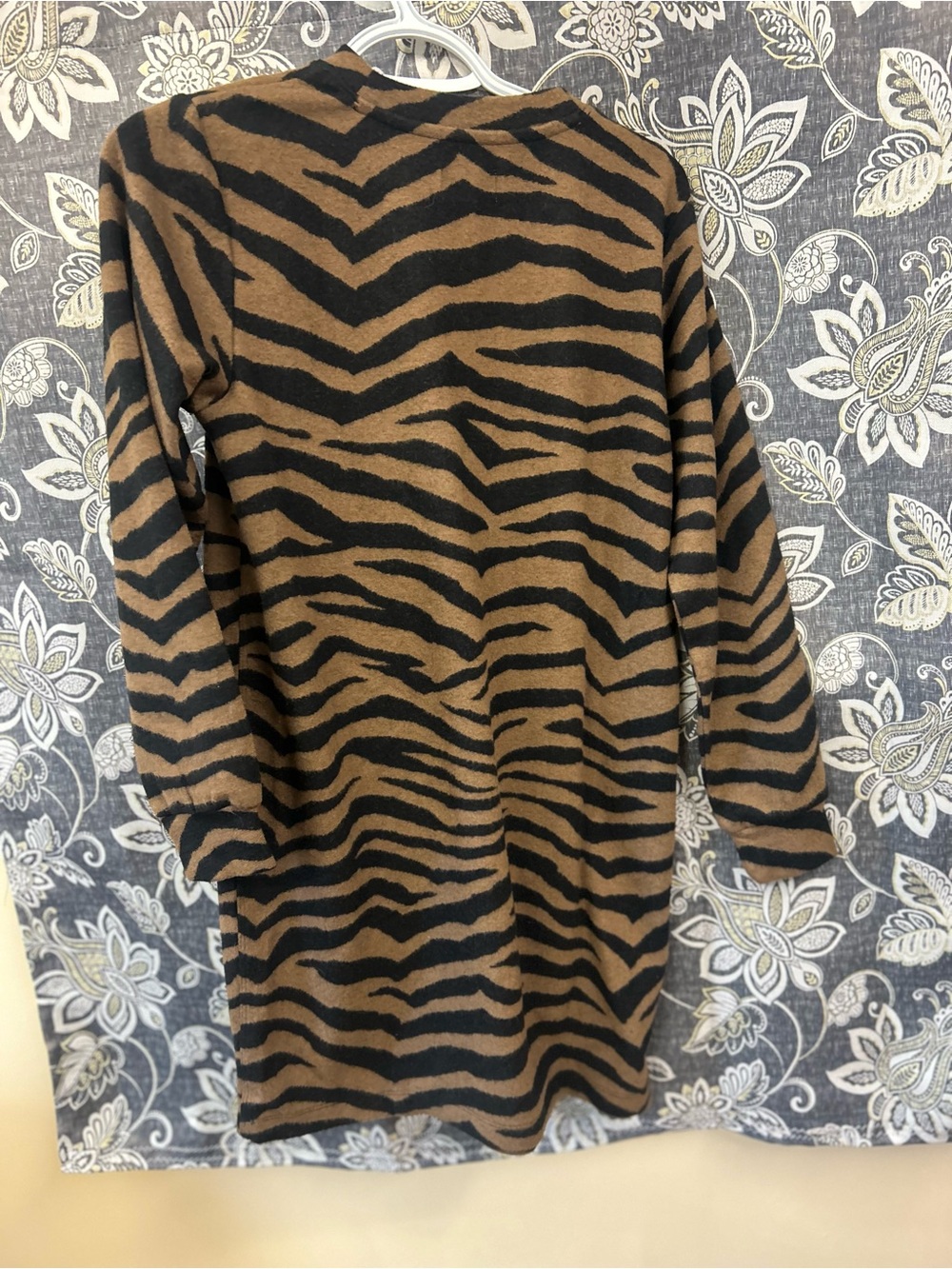 Brown and Black Zebra Print Sweater Dress NEW with Tags XS - Picture 6 of 6